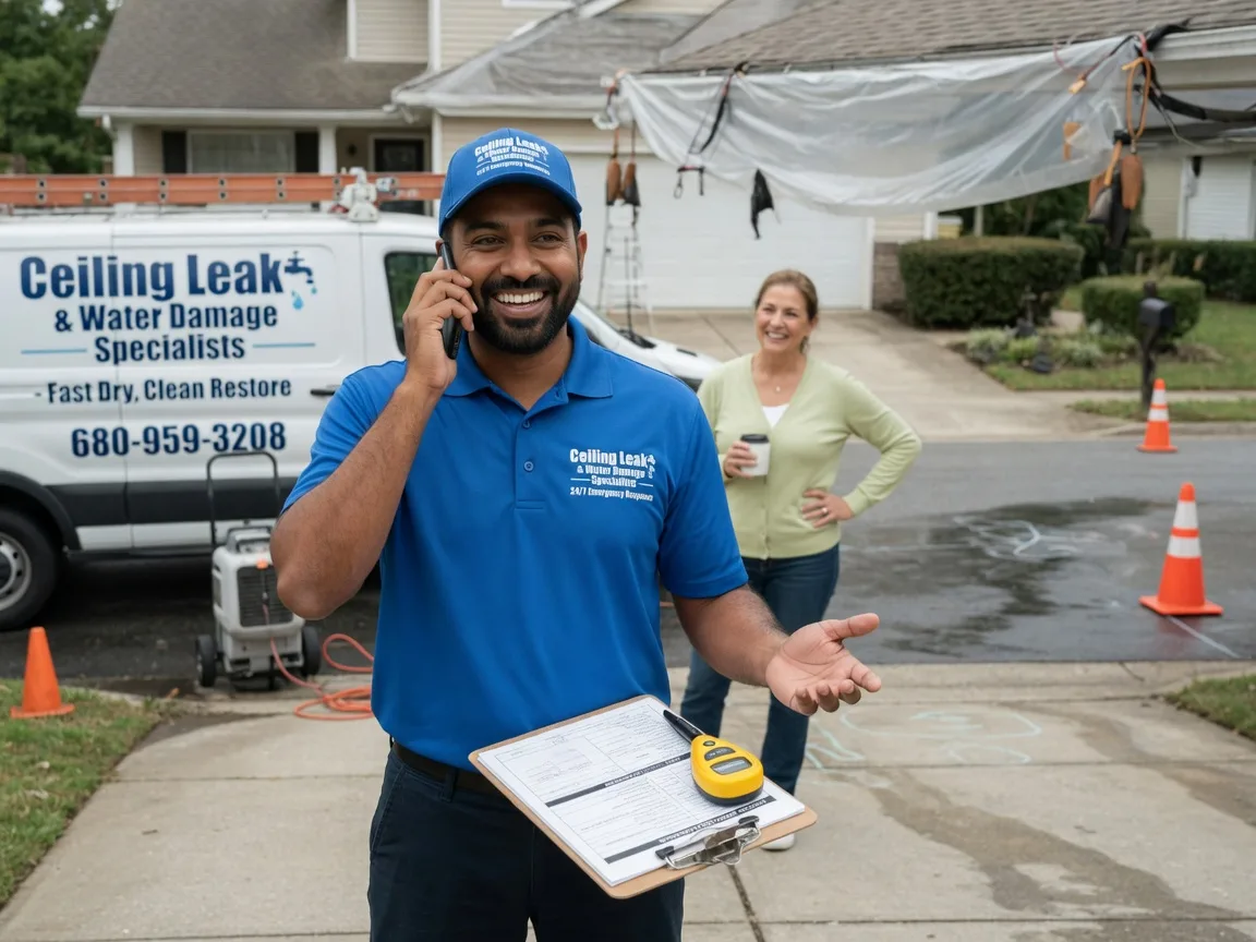 Ceiling Leak Cleanup Maumelle, AR FAQs